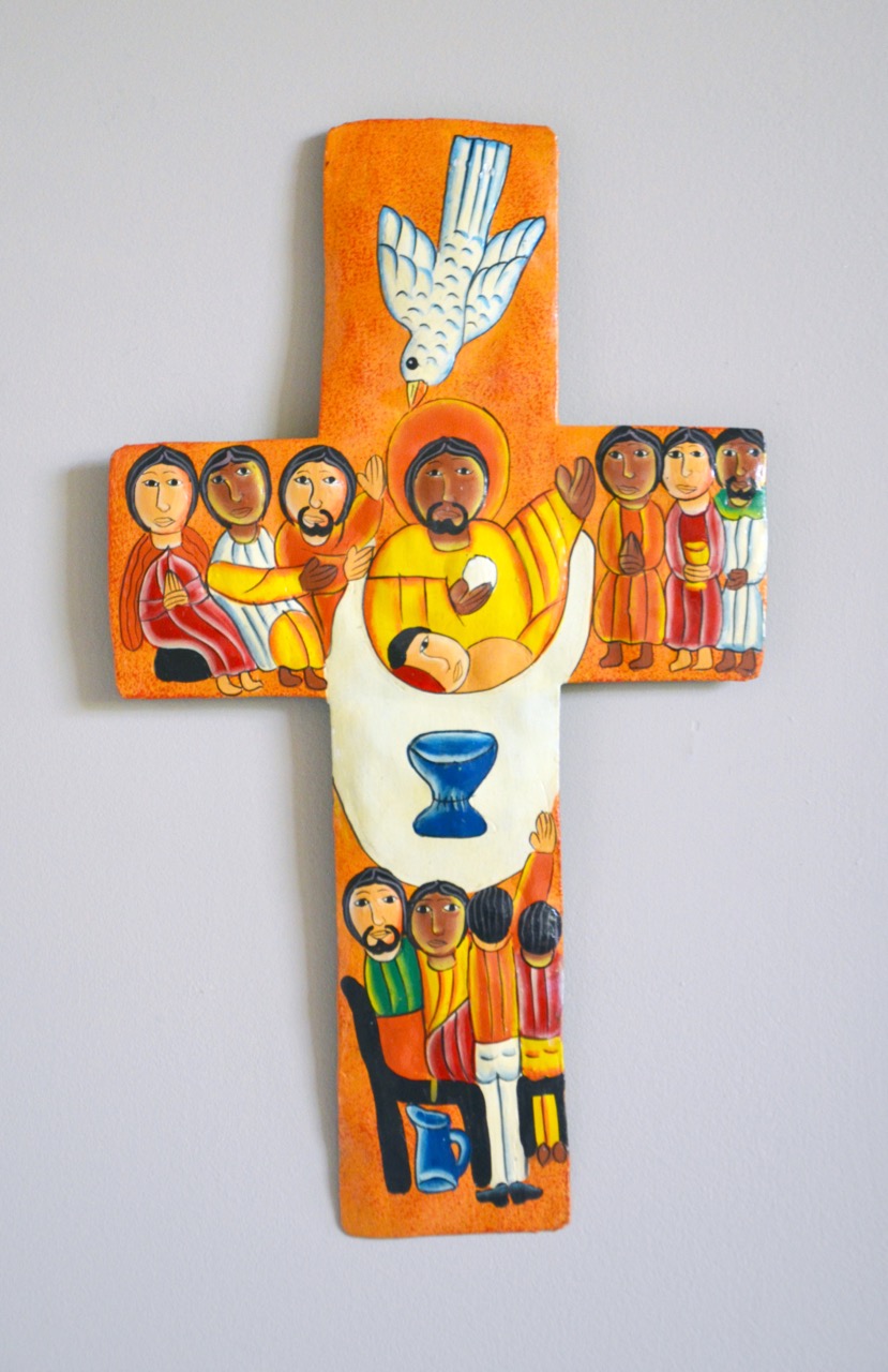 Unknown: Last Supper Haitian Cross